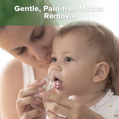 Haakaa bulb syringe shown for one-handed operation and ease of use