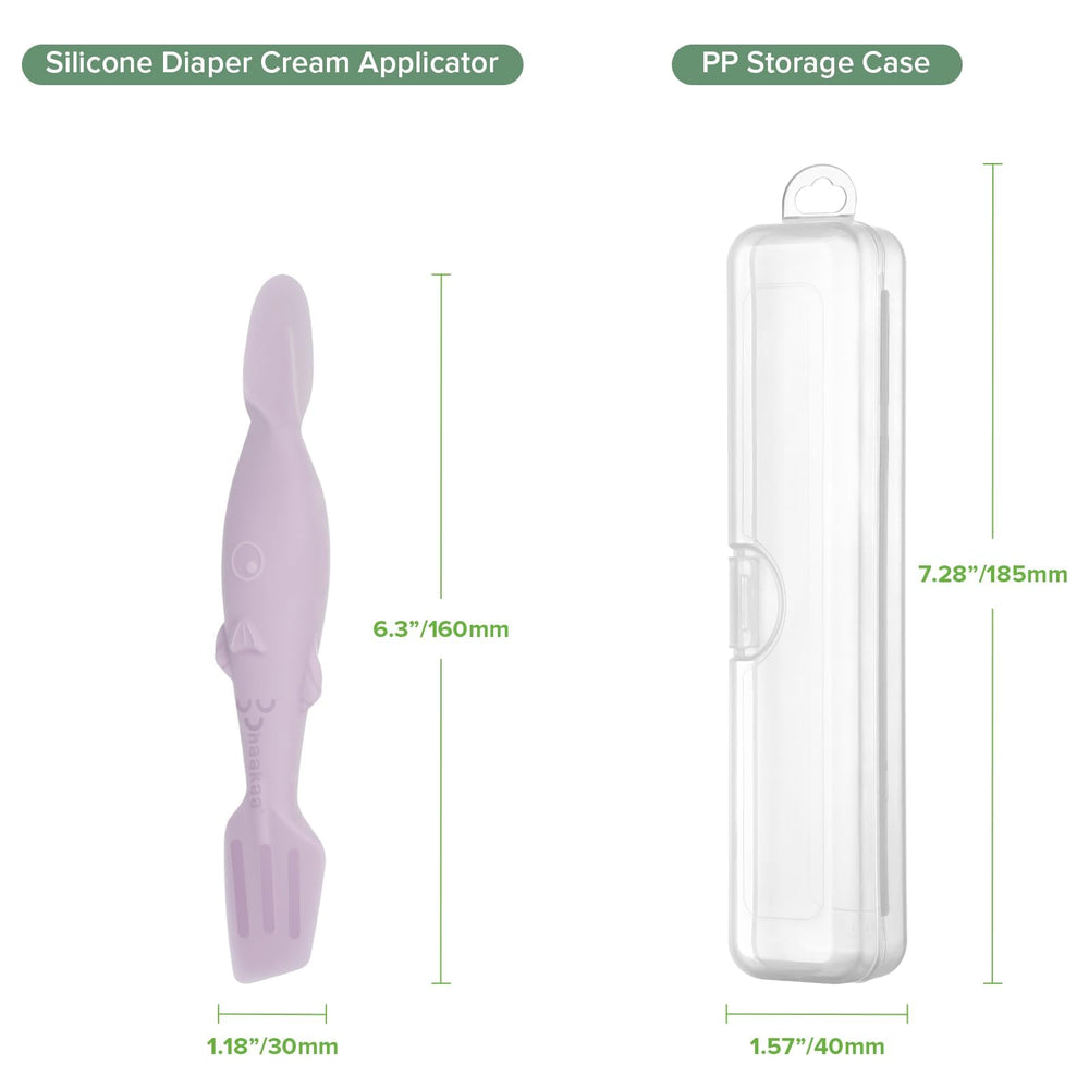 haakaa butt-paste spatula enables neat, precise diaper cream application