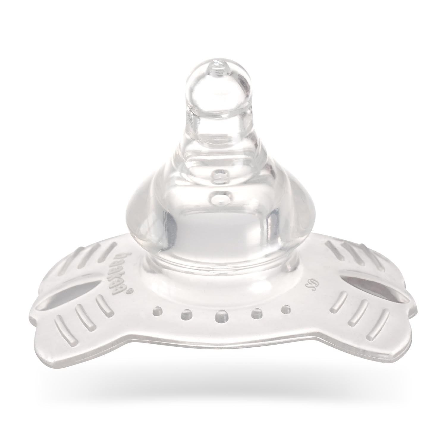 haakaa Butterfly base nipple shield extends the shield head for latch support.