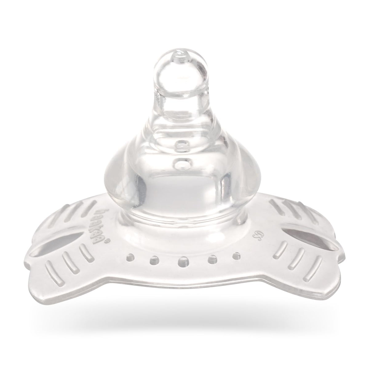 haakaa Butterfly base nipple shield extends the shield head for latch support.