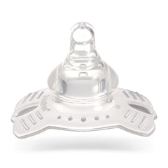 haakaa Butterfly base nipple shield extends the shield head for latch support.