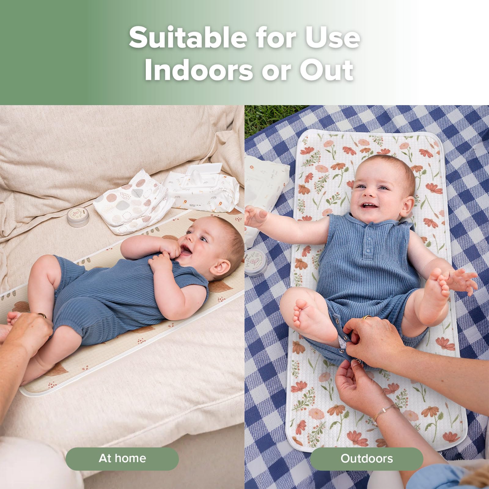 haakaa changing pad liner stroller-use enables clean on-the-go changes.