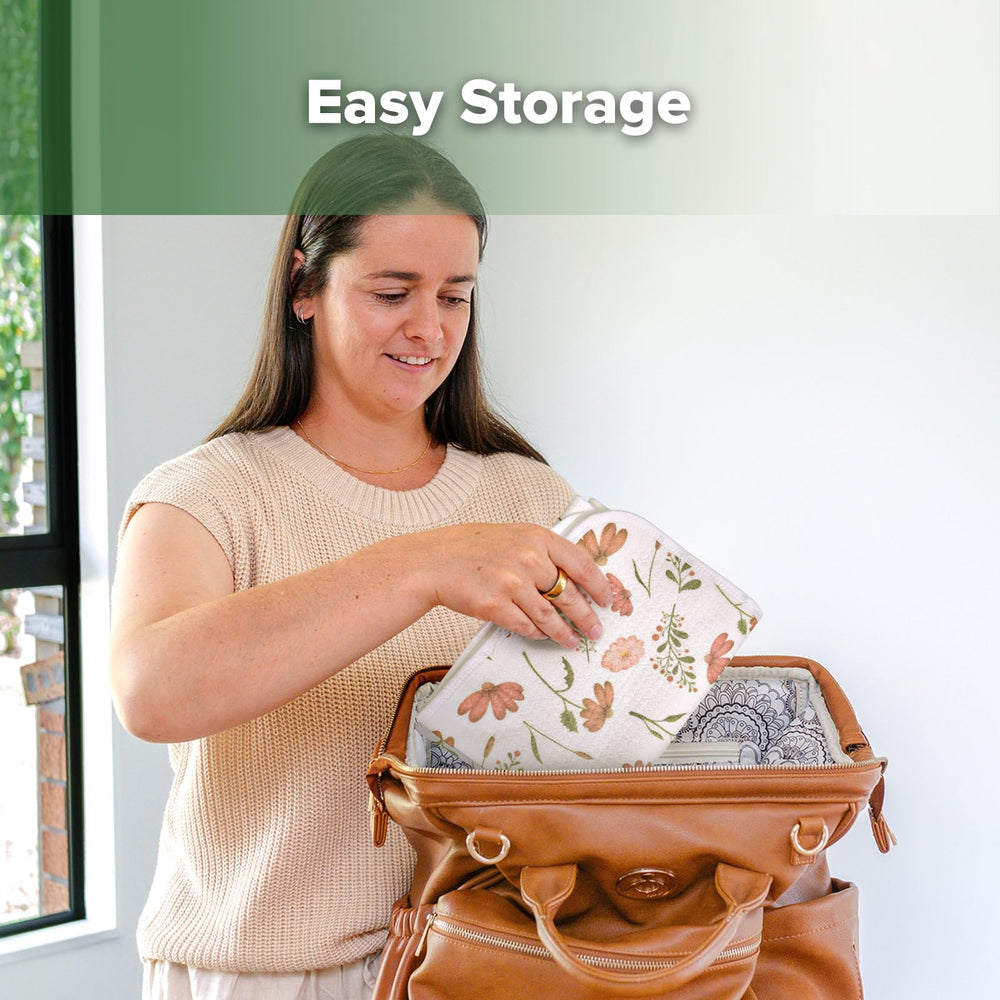 haakaa changing pad liner travel-friendly size fits in any diaper bag.