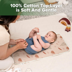 haakaa changing pad liner two-pack provides reusable mess protection.