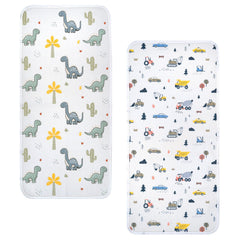 haakaa changing pad liner unfolded with waterproof top protecting surfaces during diaper changes