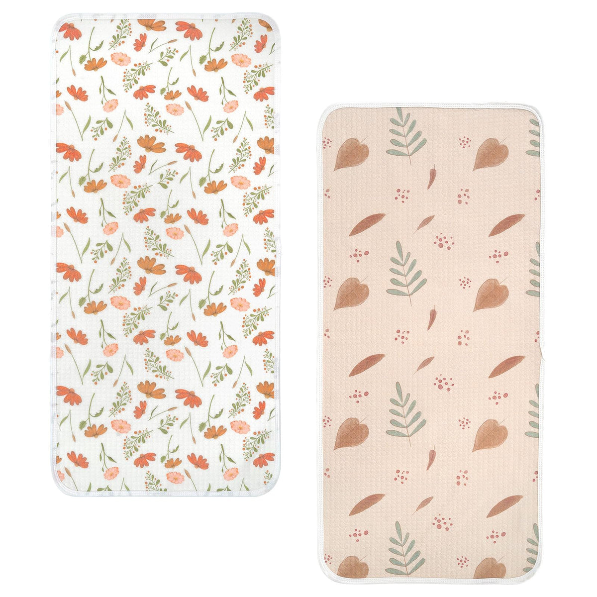 haakaa changing pad liner Velvet Bloom design keeps baby surfaces clean and soft.
