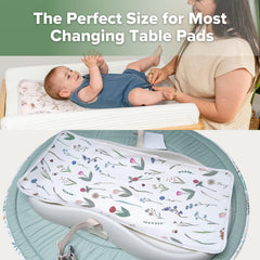 haakaa changing pad liner vintage garden waterproof top for quick cleanups