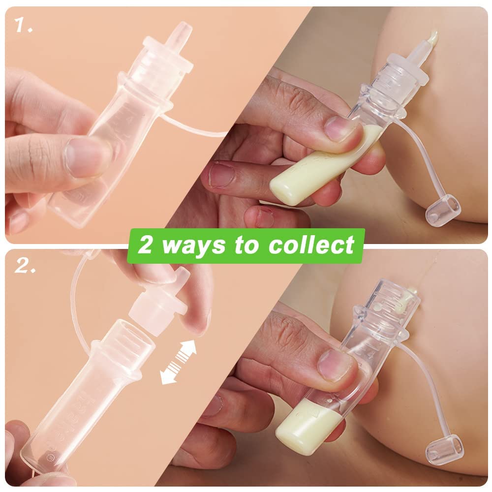 haakaa colostrum collector heat and freeze ready emphasizes storage flexibility for fridge or freezer.