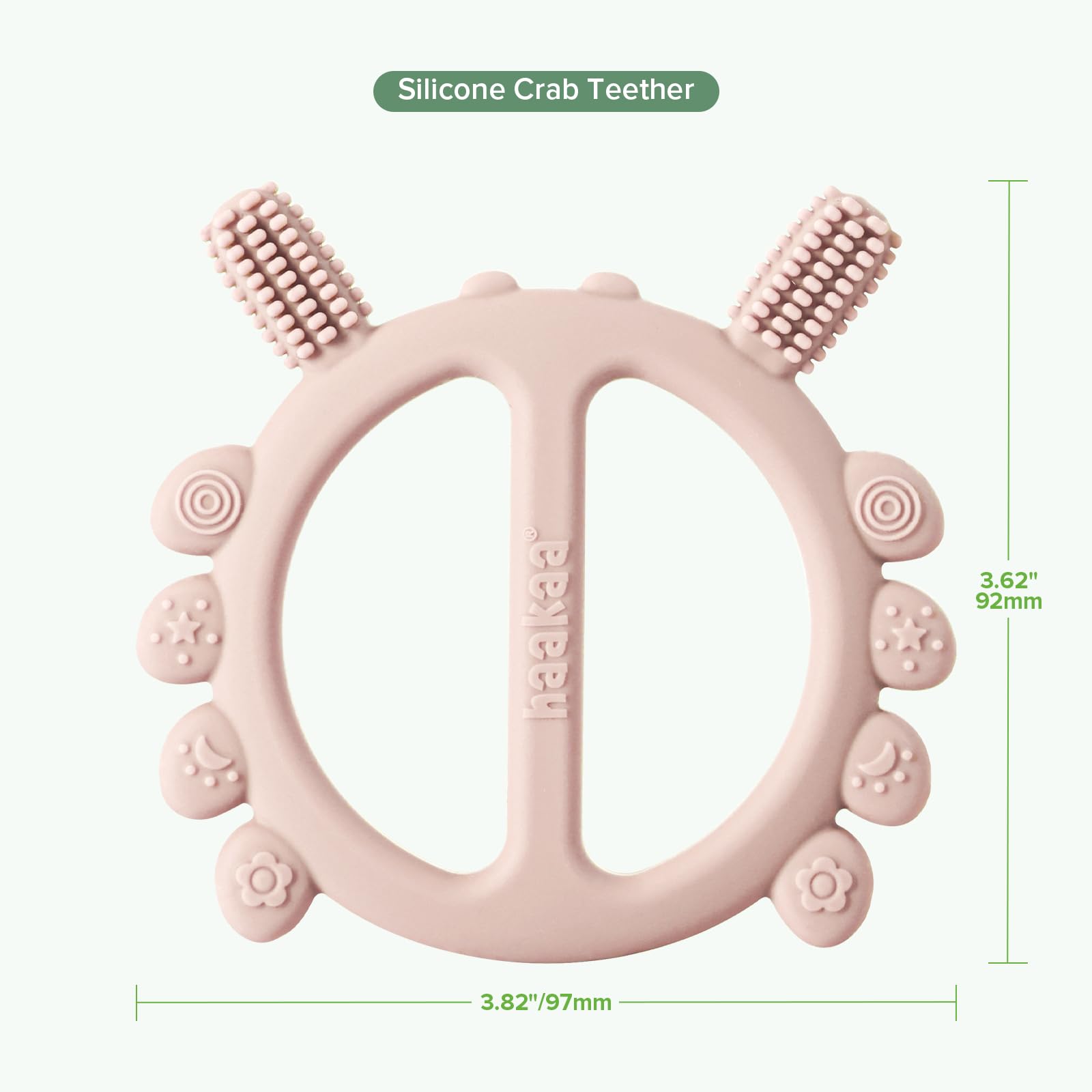 Haakaa crab teether packaging ready for easy gifting