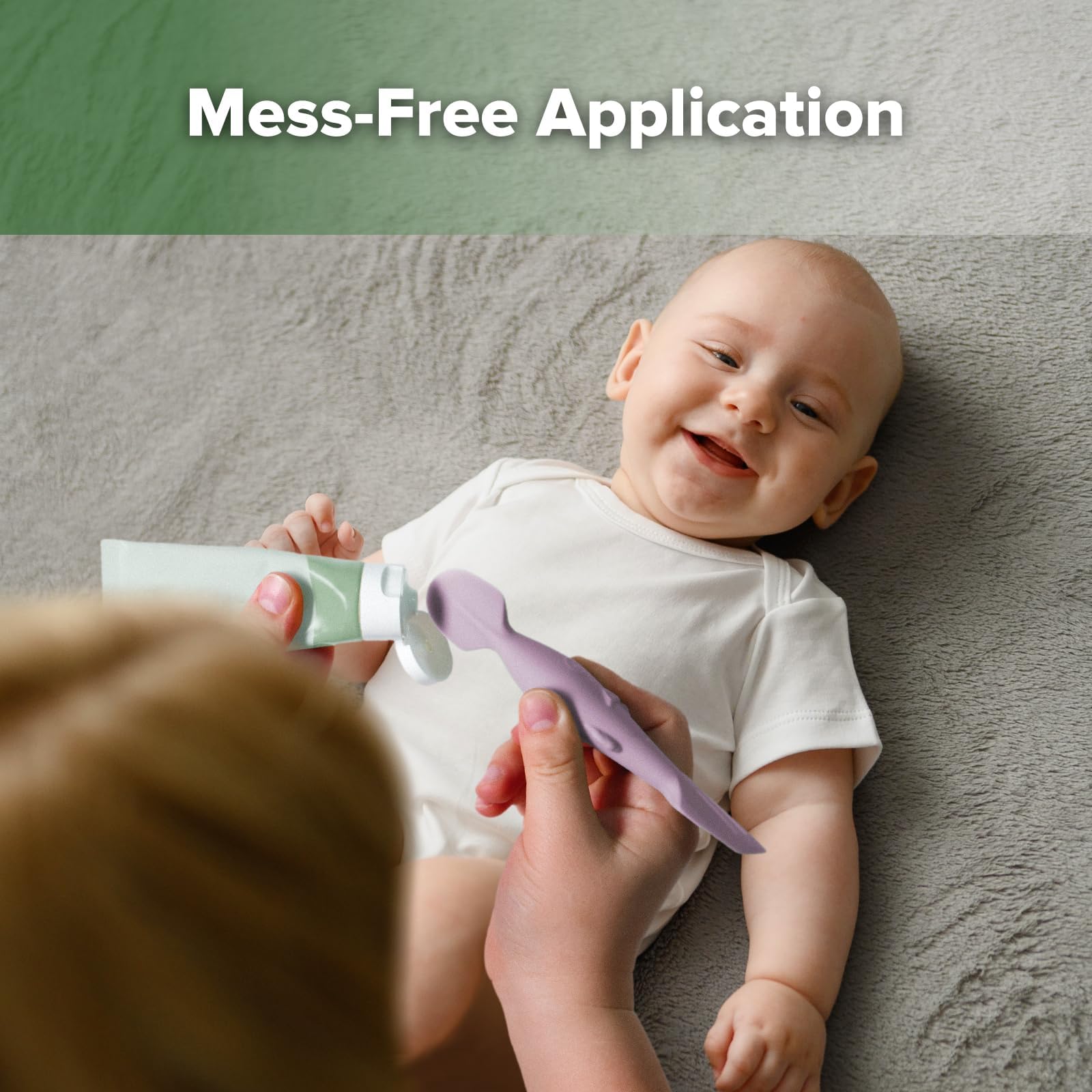 haakaa diaper spatula soft-head ideal for gentle cream spreading
