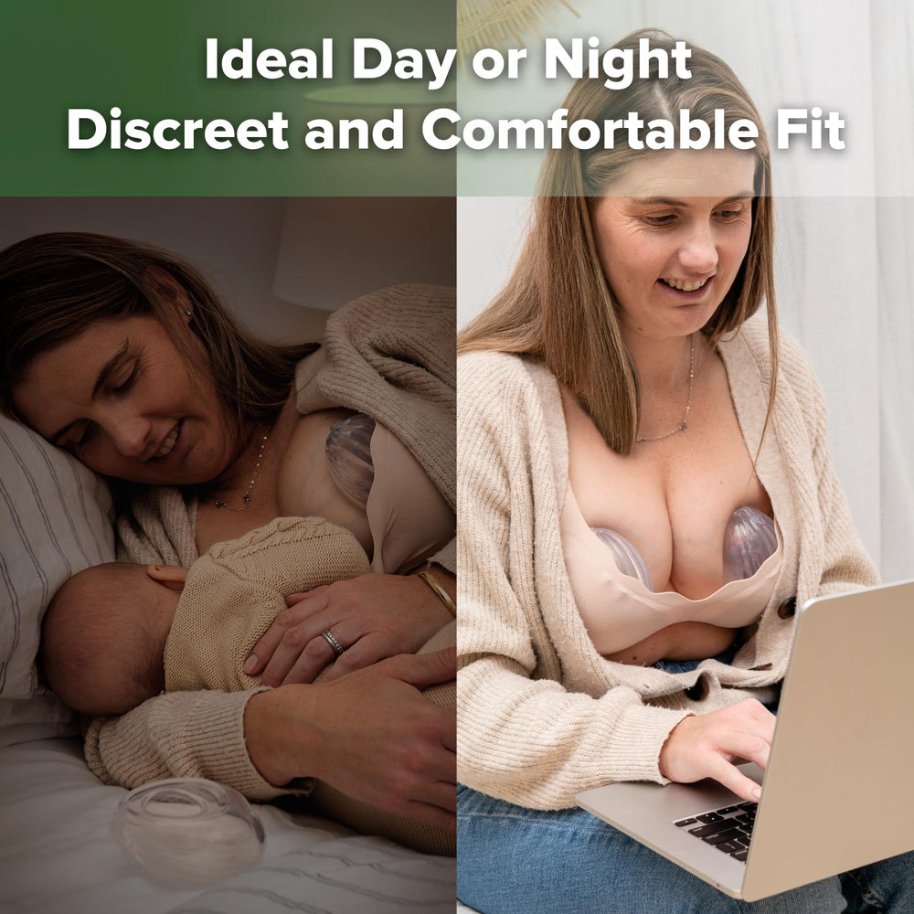 Haakaa discreet shell fits into bras for comfortable hands-free pumping