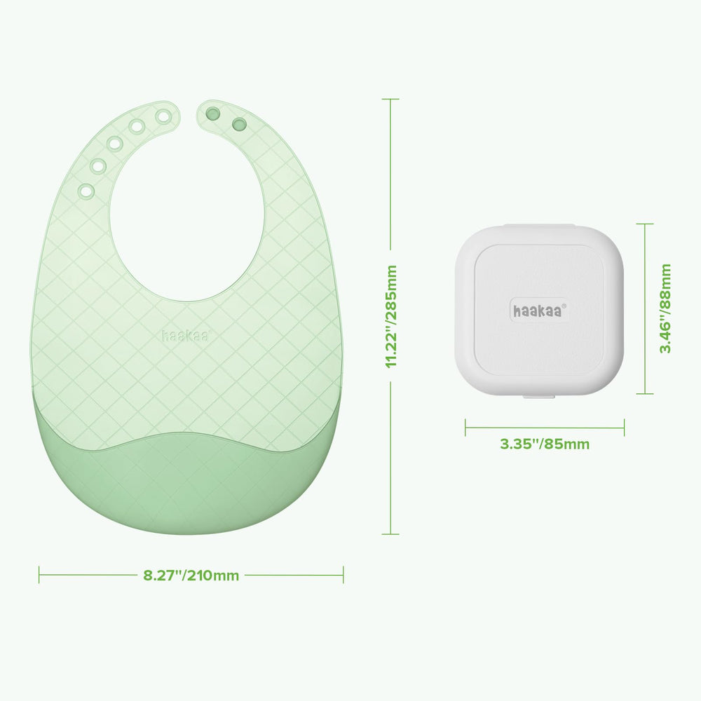 Haakaa eco-friendly reusable silicone bib for mess-free feeding