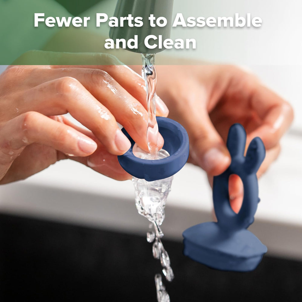 Haakaa feeder Cleaning-friendly design with fewer parts for easy rinse and sanitize.