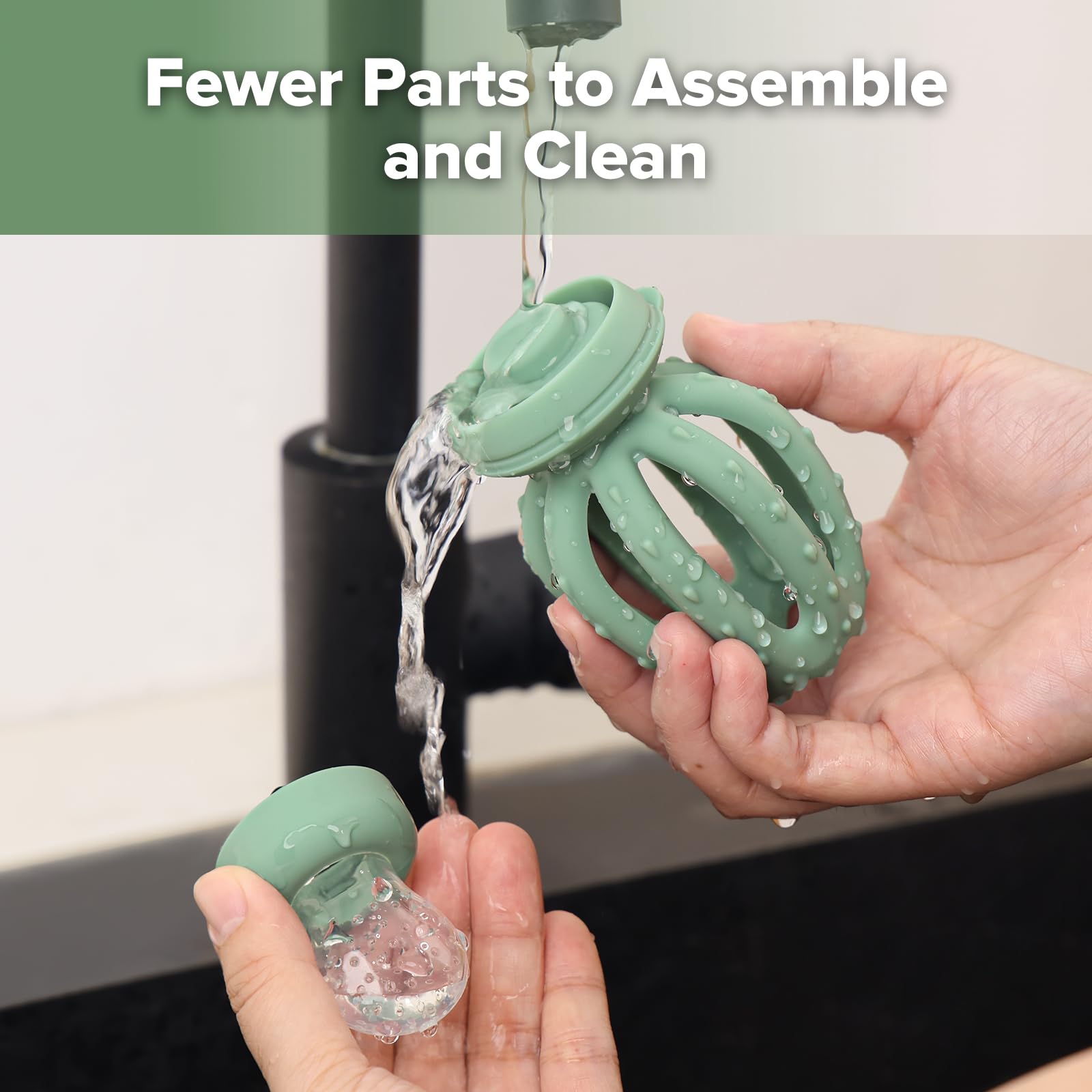 Haakaa feeder is dishwasher-safe for easy cleaning and quick prep