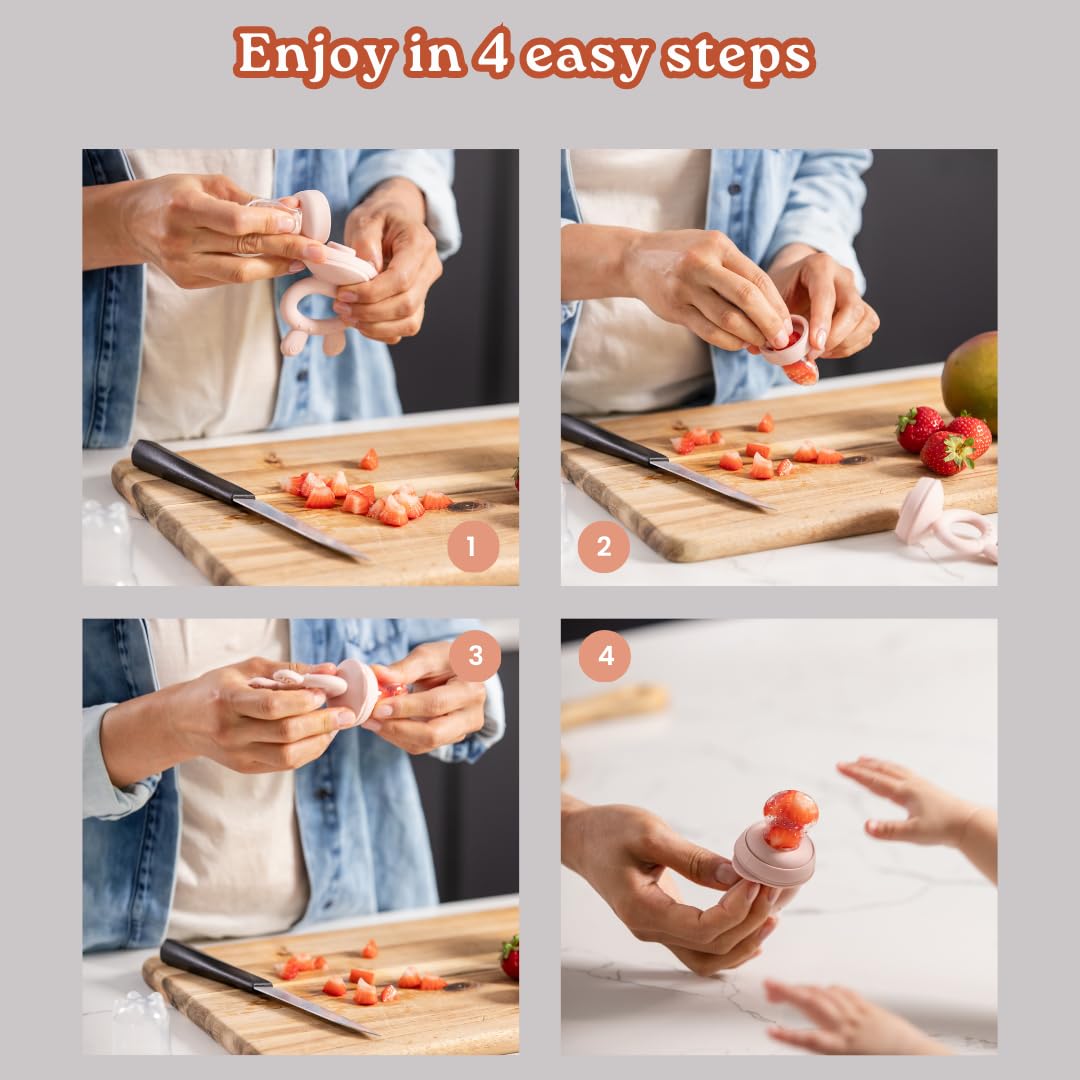 Haakaa Freeze-N-Feed Mini Combo milk popsicle mold freezes breast milk into cold treats.