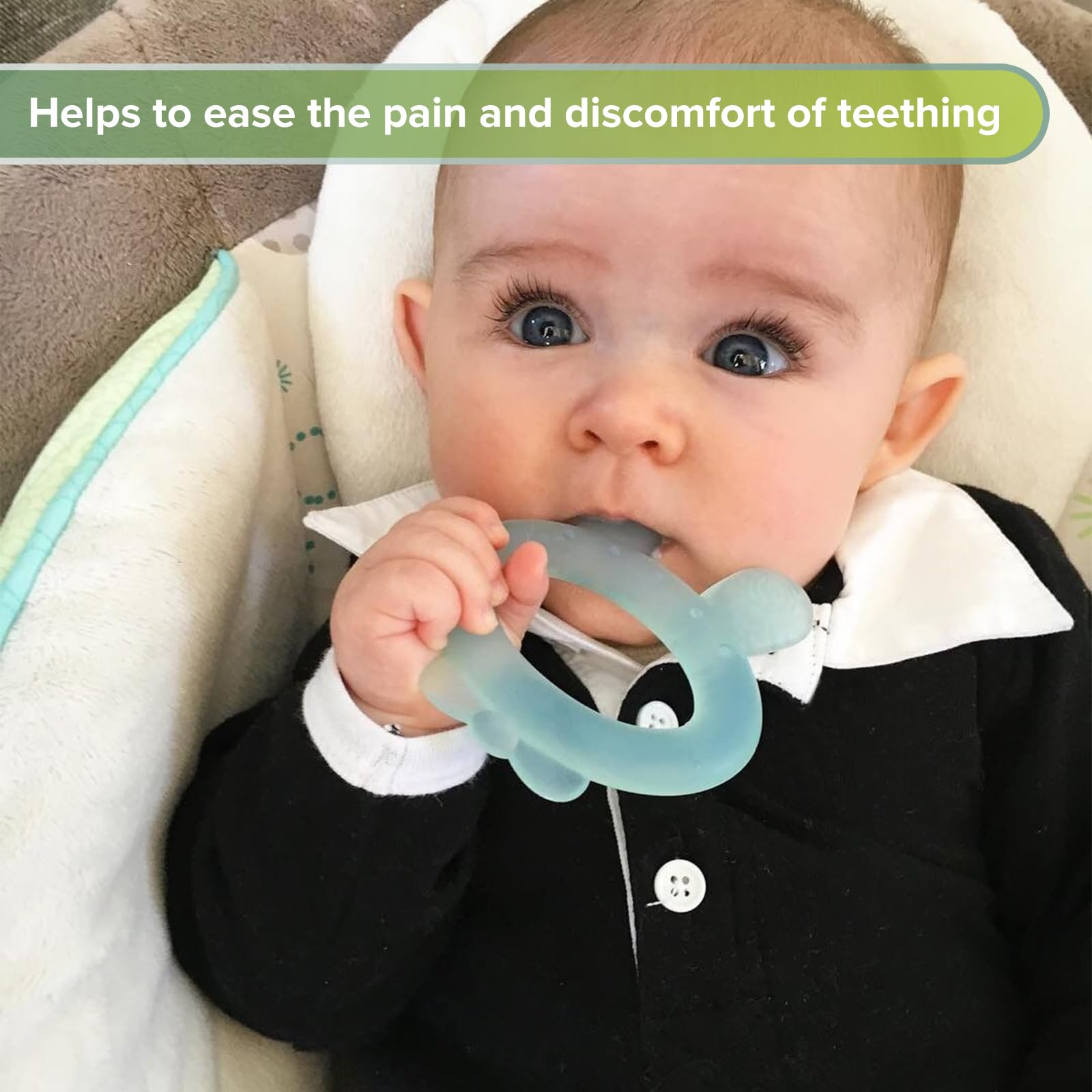 haakaa frozen teether ready for cooling relief on sore gums