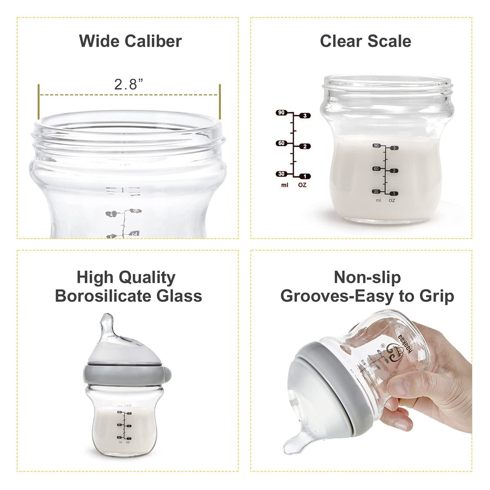 haakaa Gen3 borosilicate glass endure heating and freezing safely