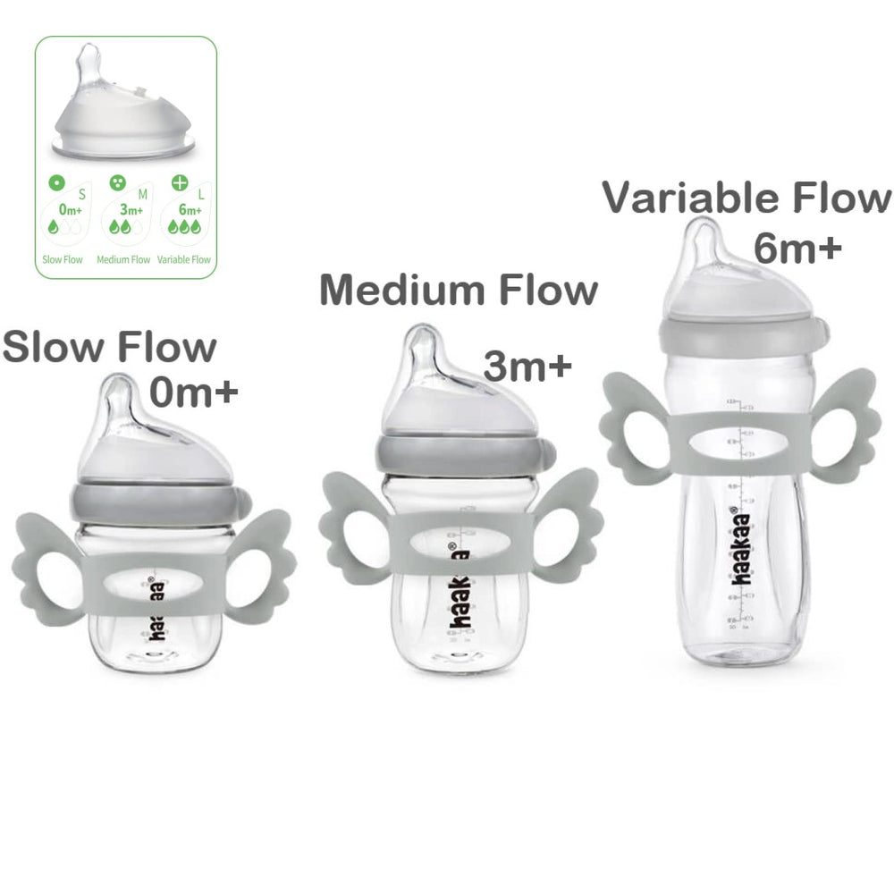 2-pack offers multiple flow options for growing babies