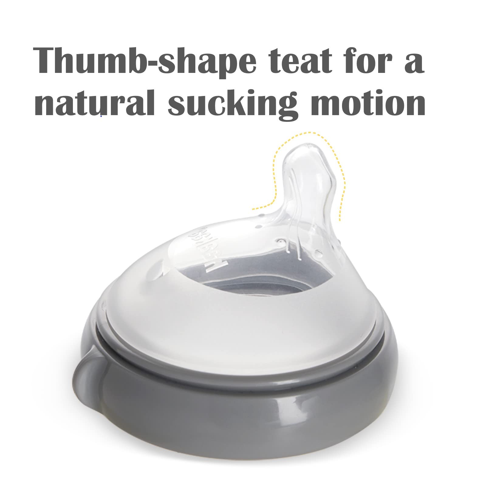 haakaa Gen3 off-centre nipple aids gentle breast-to-bottle transition