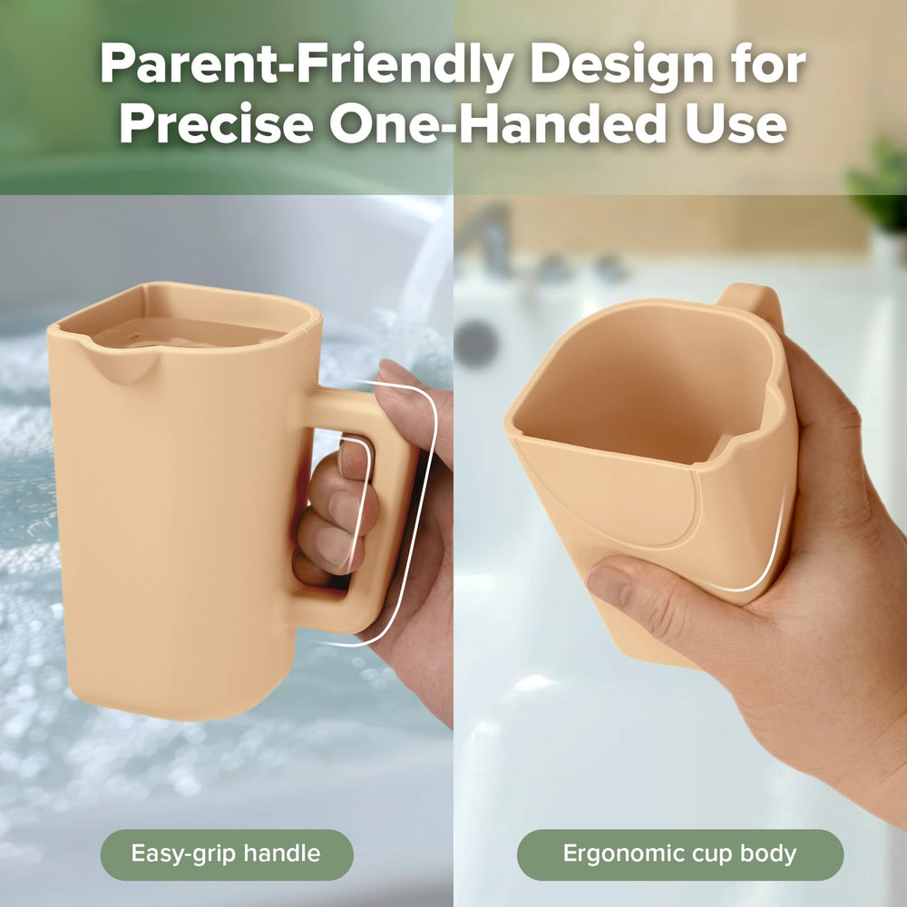 haakaa Gentle Pour Cup easy-to-clean silicone surface after use.