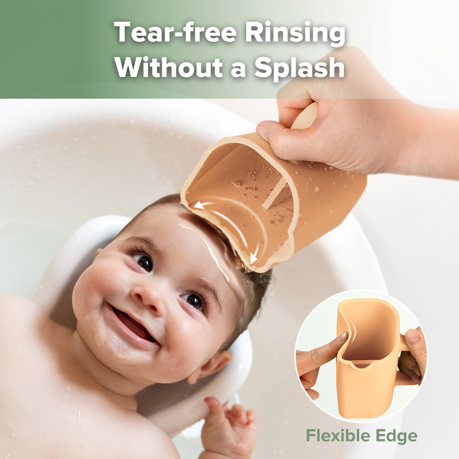 haakaa Gentle Pour Cup made of food-grade silicone safe for kids.
