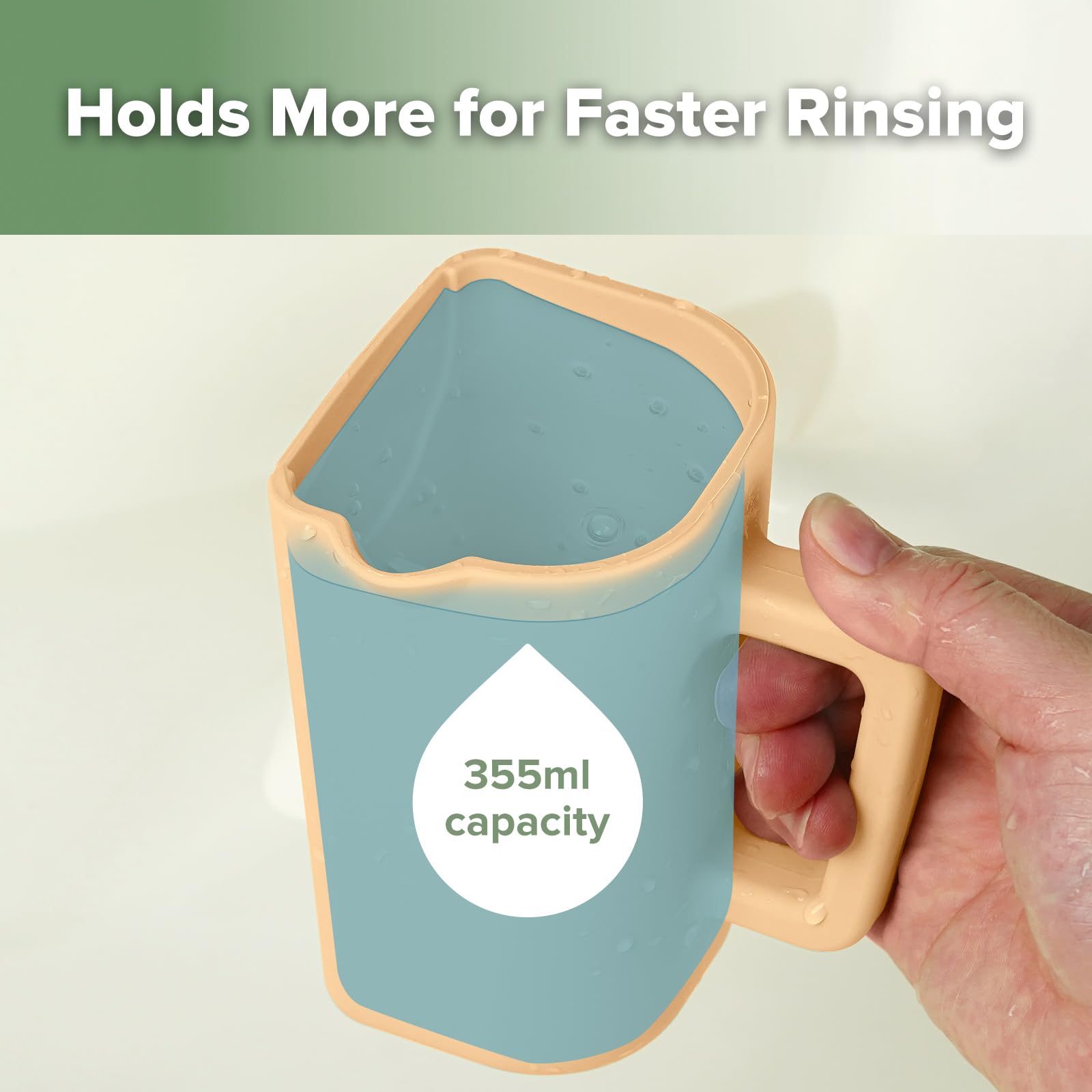 haakaa Gentle Pour Cup features kid-friendly ergonomic design for comfy grip.