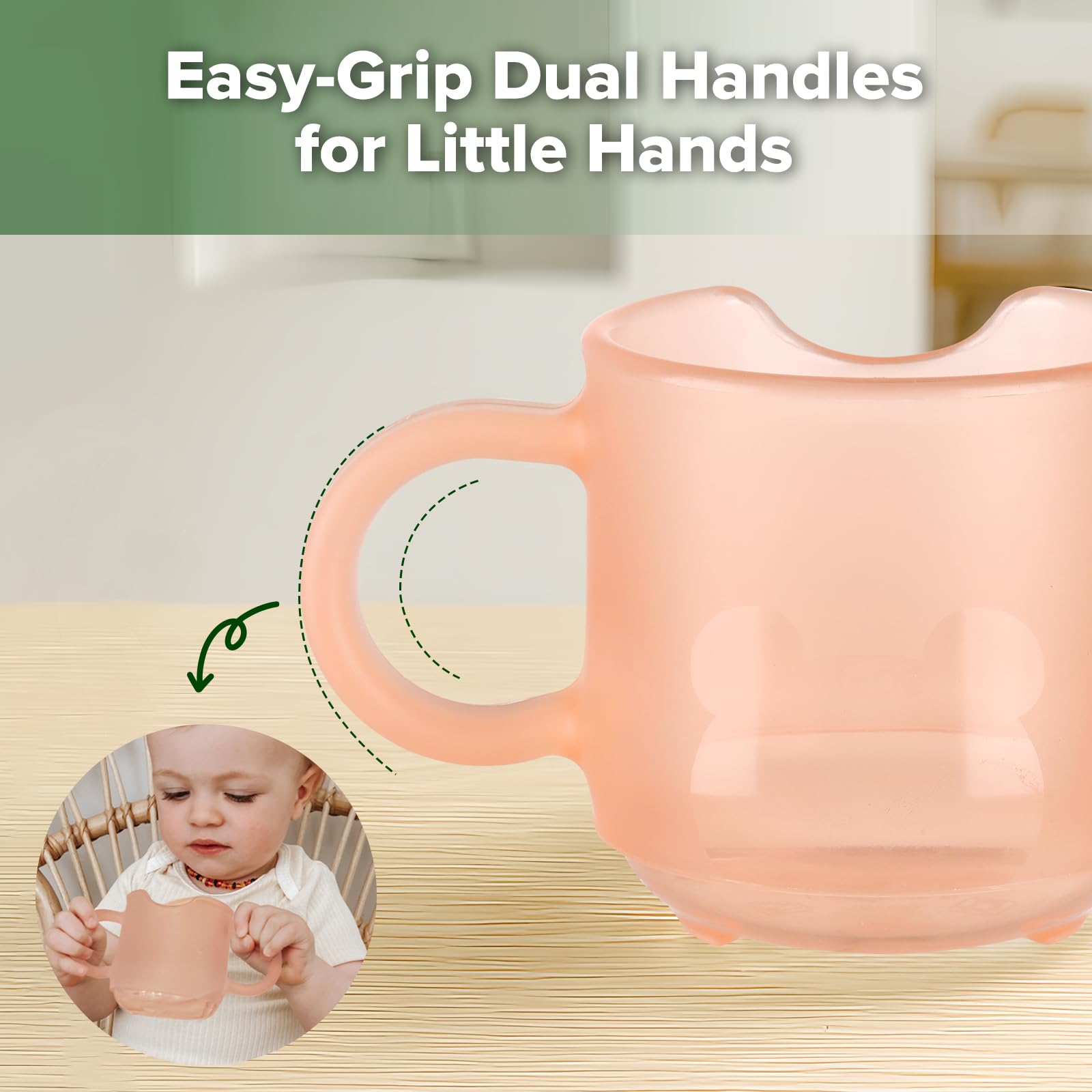 Haakaa heat-resistant silicone handles hot and cold drinks safely.