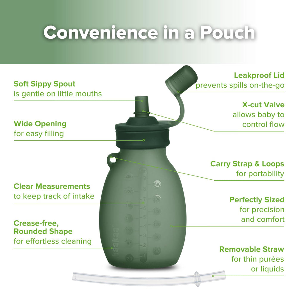 haakaa hippo pouch anti-slip grooves provide secure grip.