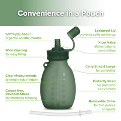 haakaa hippo pouch anti-slip grooves provide secure grip.