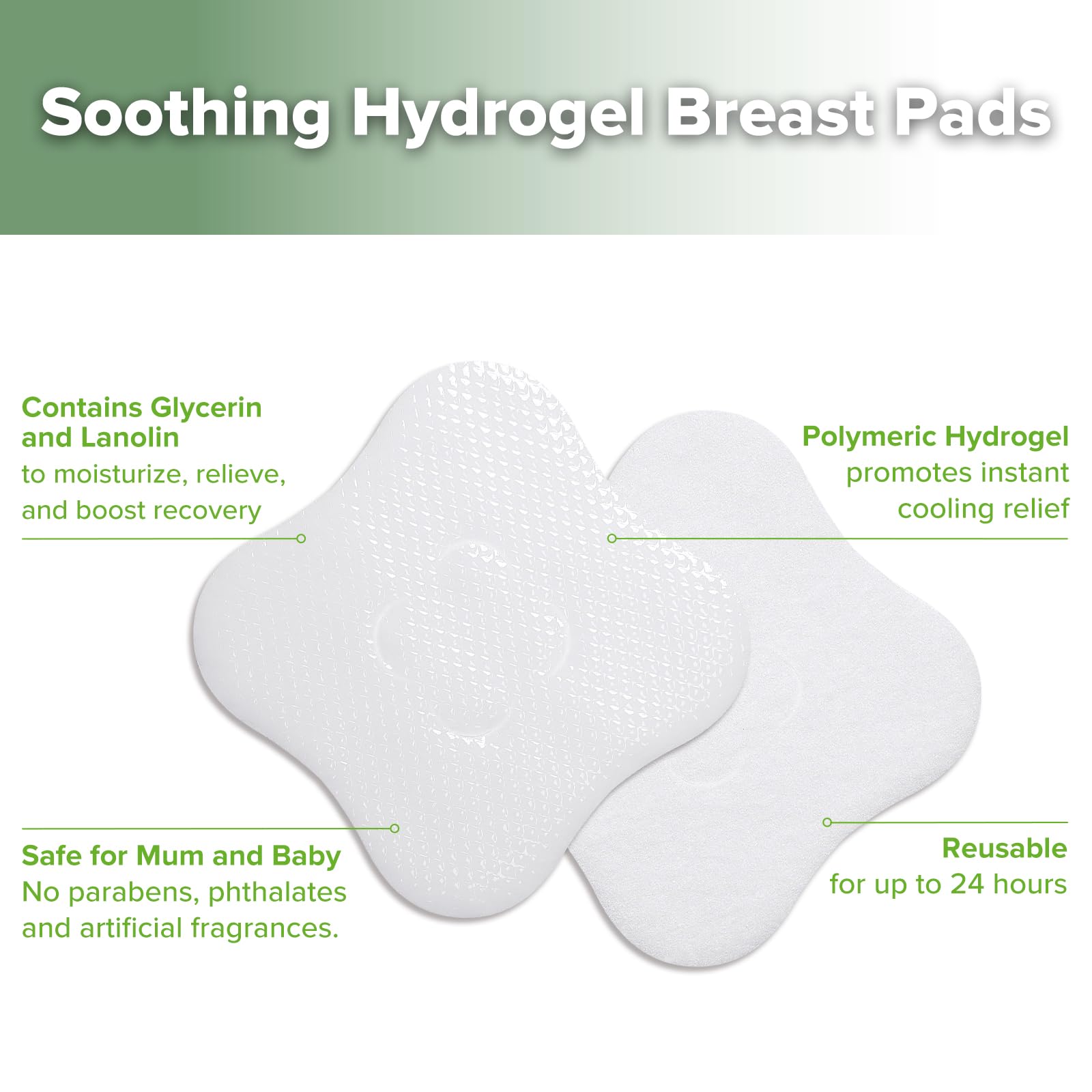 haakaa hydrogel pads leave no sticky residue after removal