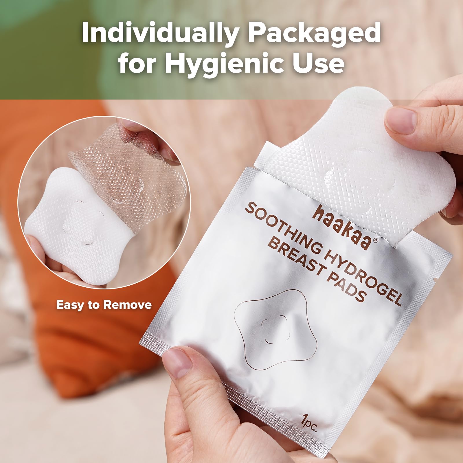 haakaa hydrogel pads reusable for up to 24 hours after opening