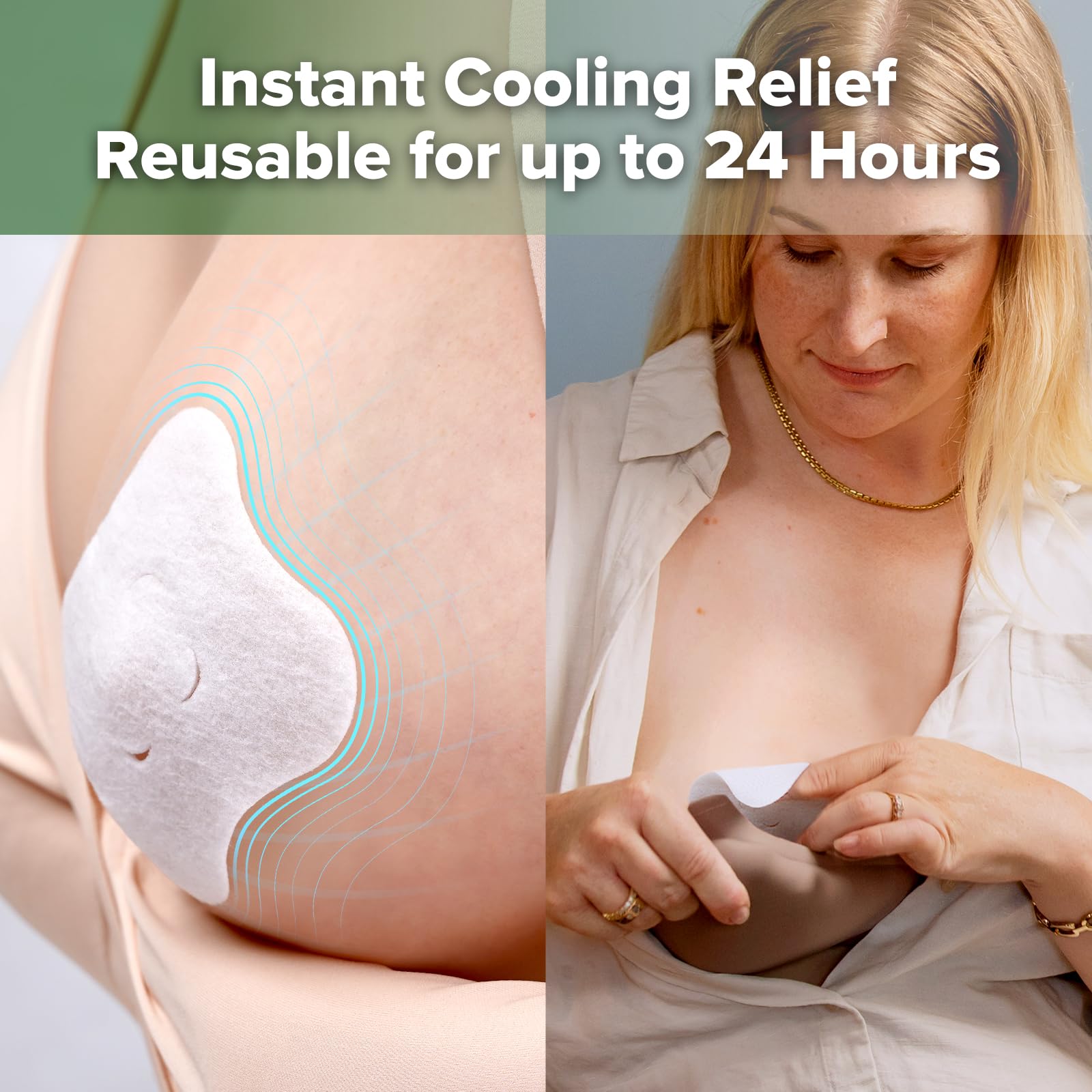 haakaa hydrogel pads worn under the bra offer discreet day-night protection
