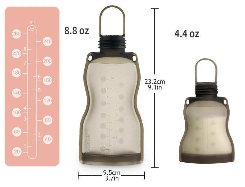 Haakaa label tags for milk bags help organize fridge storage.