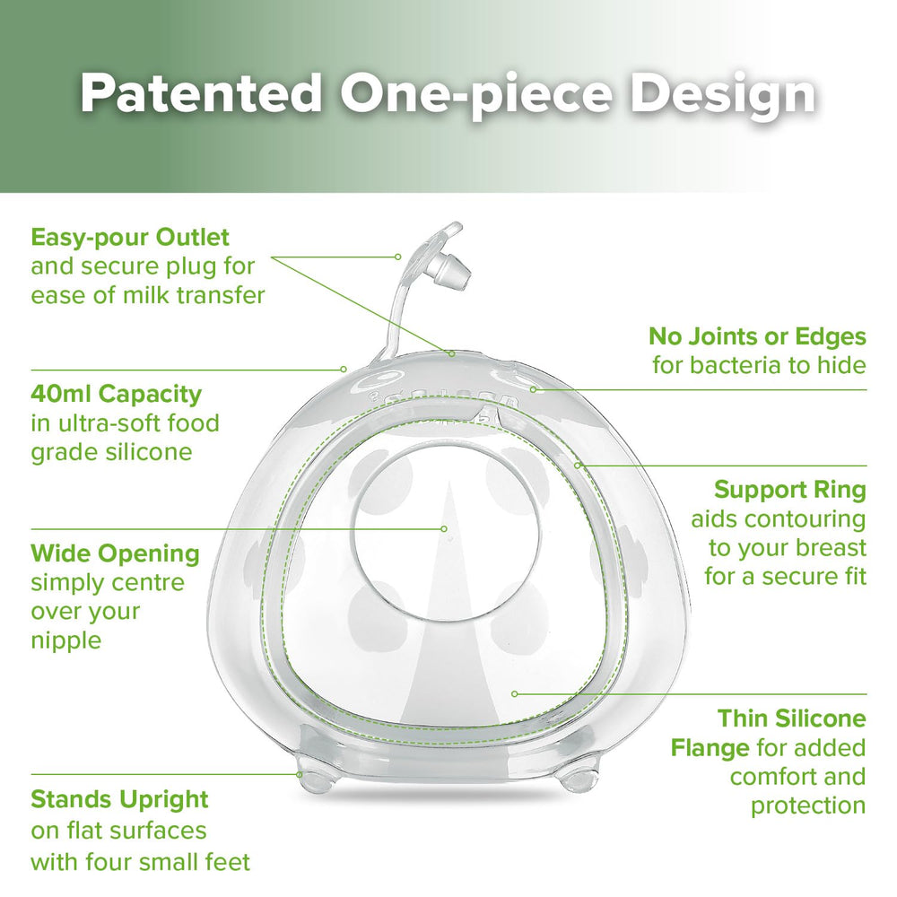 haakaa Ladybug night-use at bedside supports passive leakage collection.