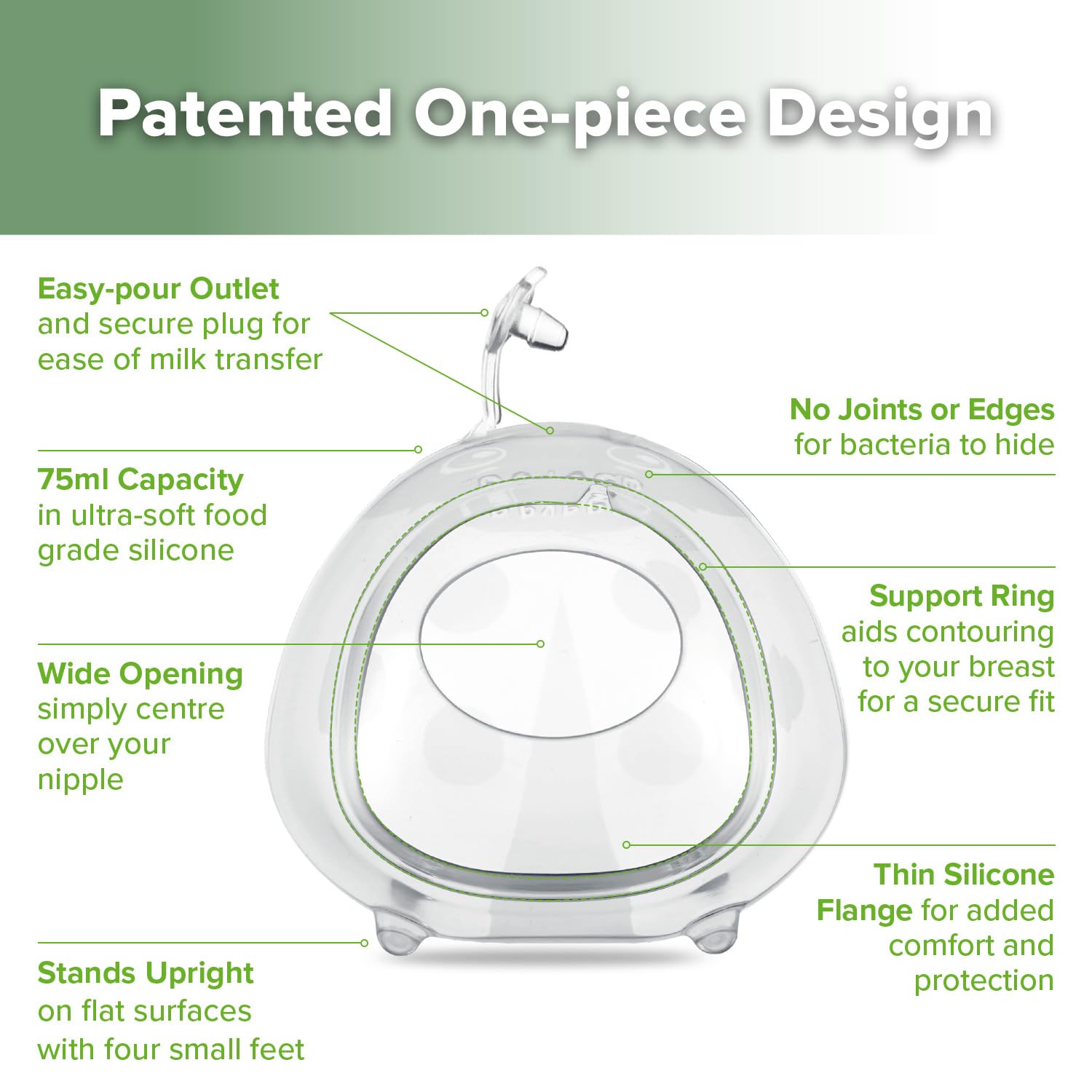 haakaa Ladybug for overnight use to collect leakage discreetly