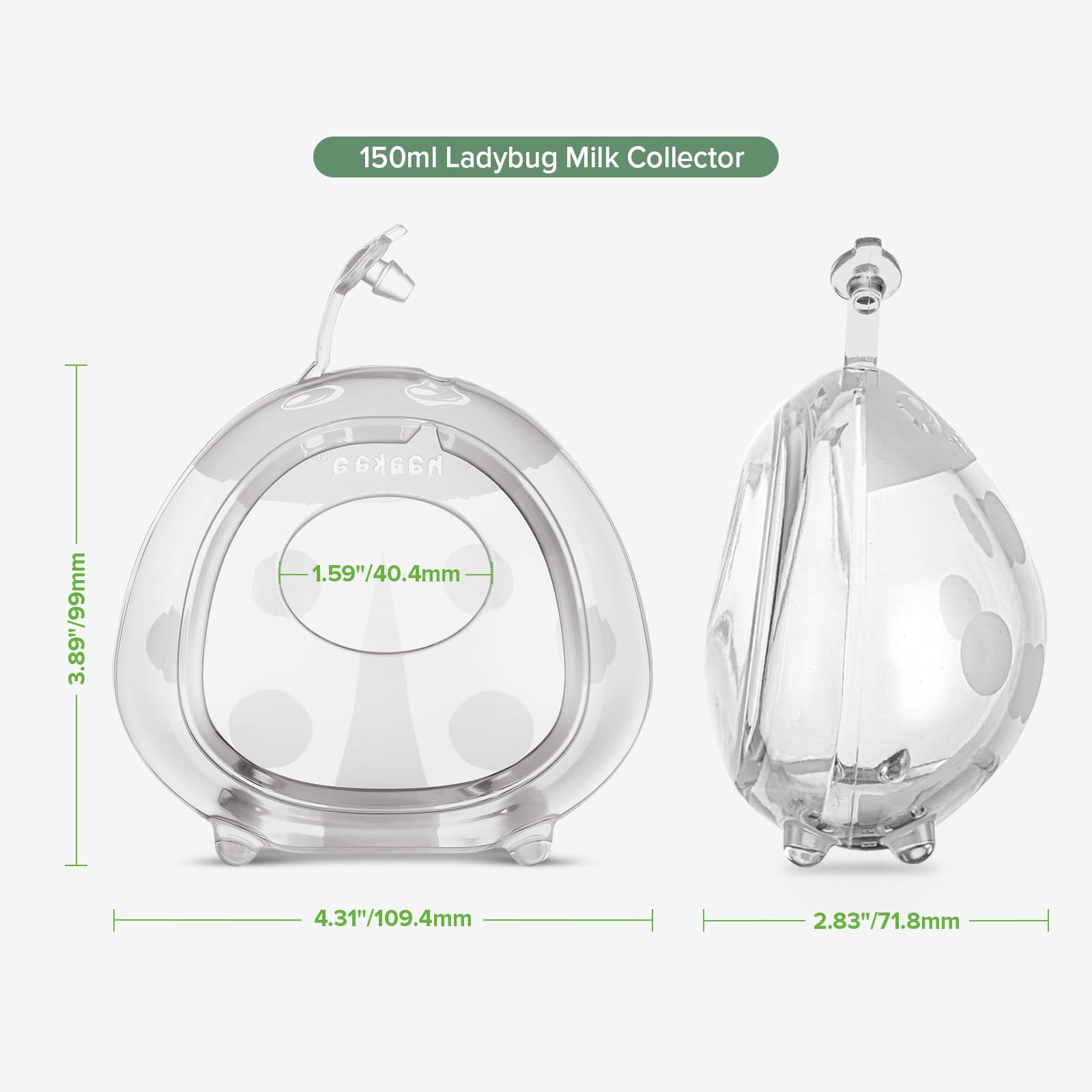 haakaa Ladybug secure fit across bras with comfortable wear.