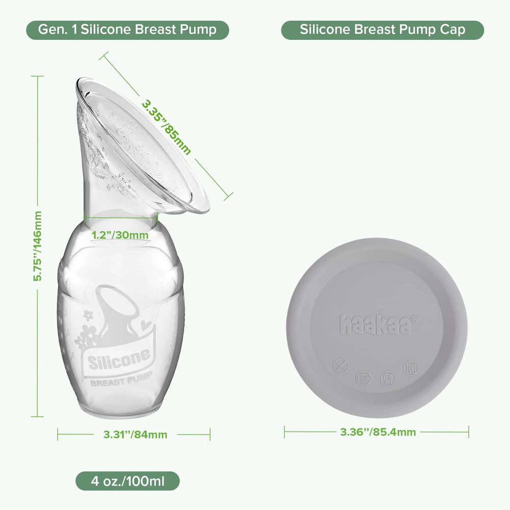 haakaa leak-proof cap prevents spills during pumping