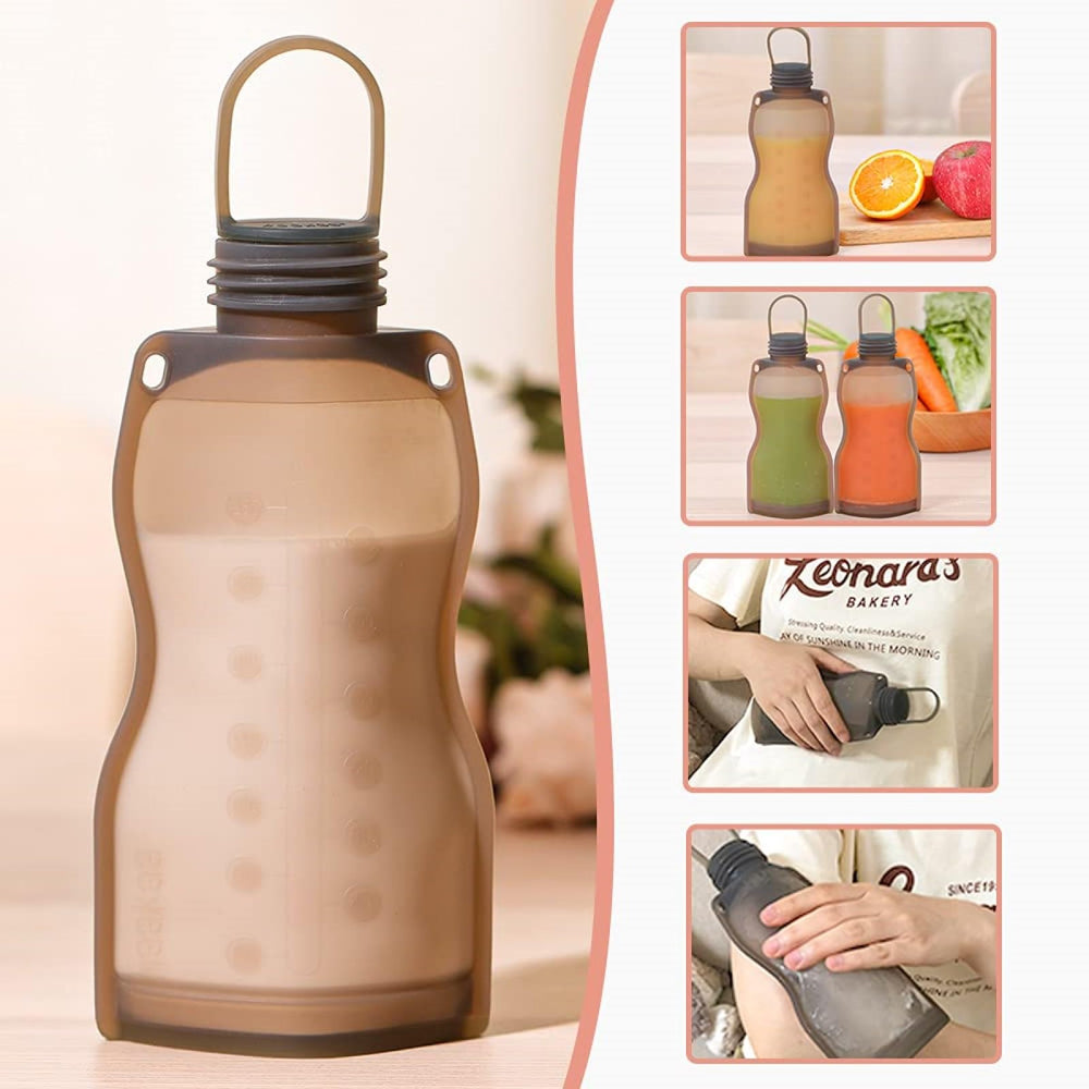Haakaa leakproof stopper keeps milk secure during storage.