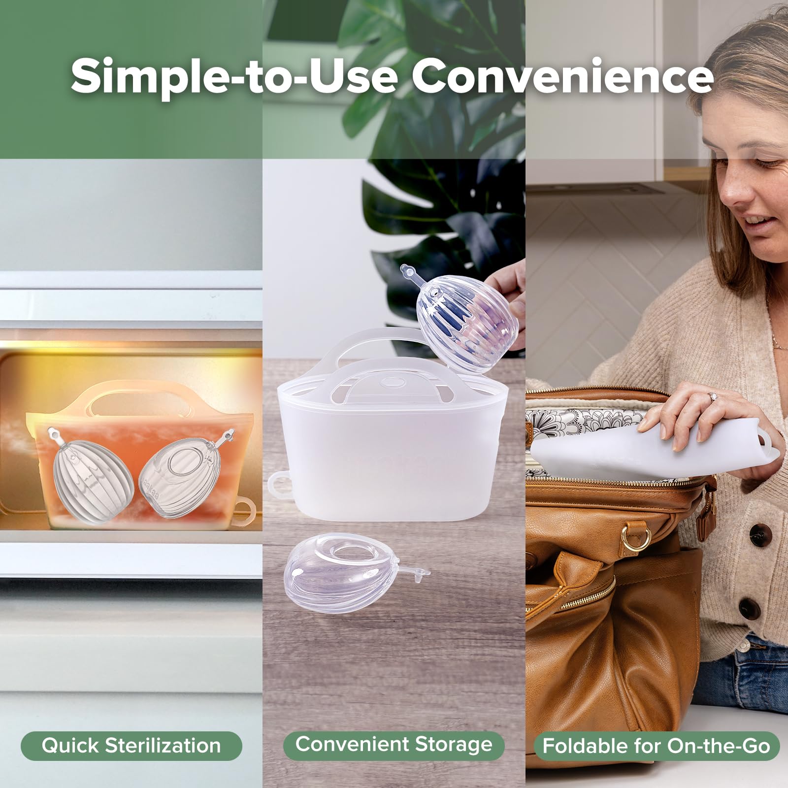 Haakaa microwave steriliser bag doubles as steam for foods
