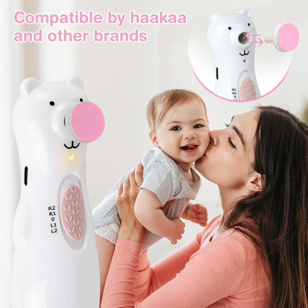 haakaa nail trimmer pads pink packaging for easy nursery storage