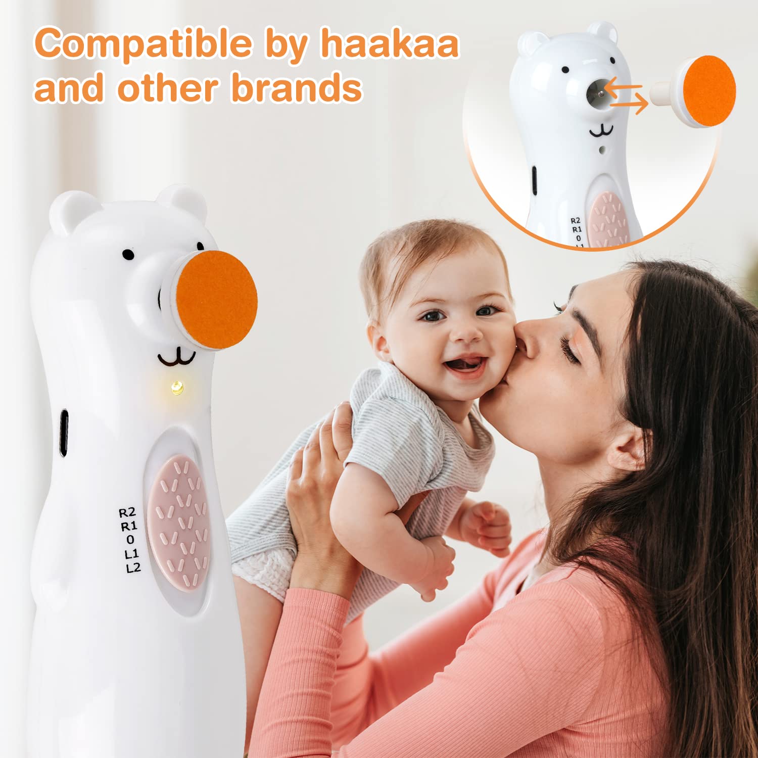 haakaa pads compatibility with all Haakaa nail trimmers demonstrated