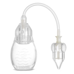 haakaa nasal aspirator bulb suction demonstrating gentle mucus removal for a calm newborn