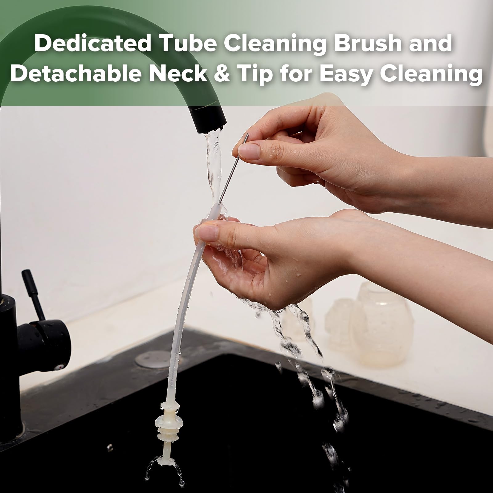 haakaa nasal aspirator included cleaning brush for quick maintenance