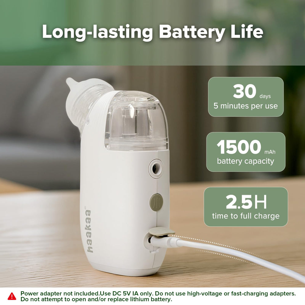Haakaa nasal aspirator sterilizable silicone tip is easy to sanitize for hygiene