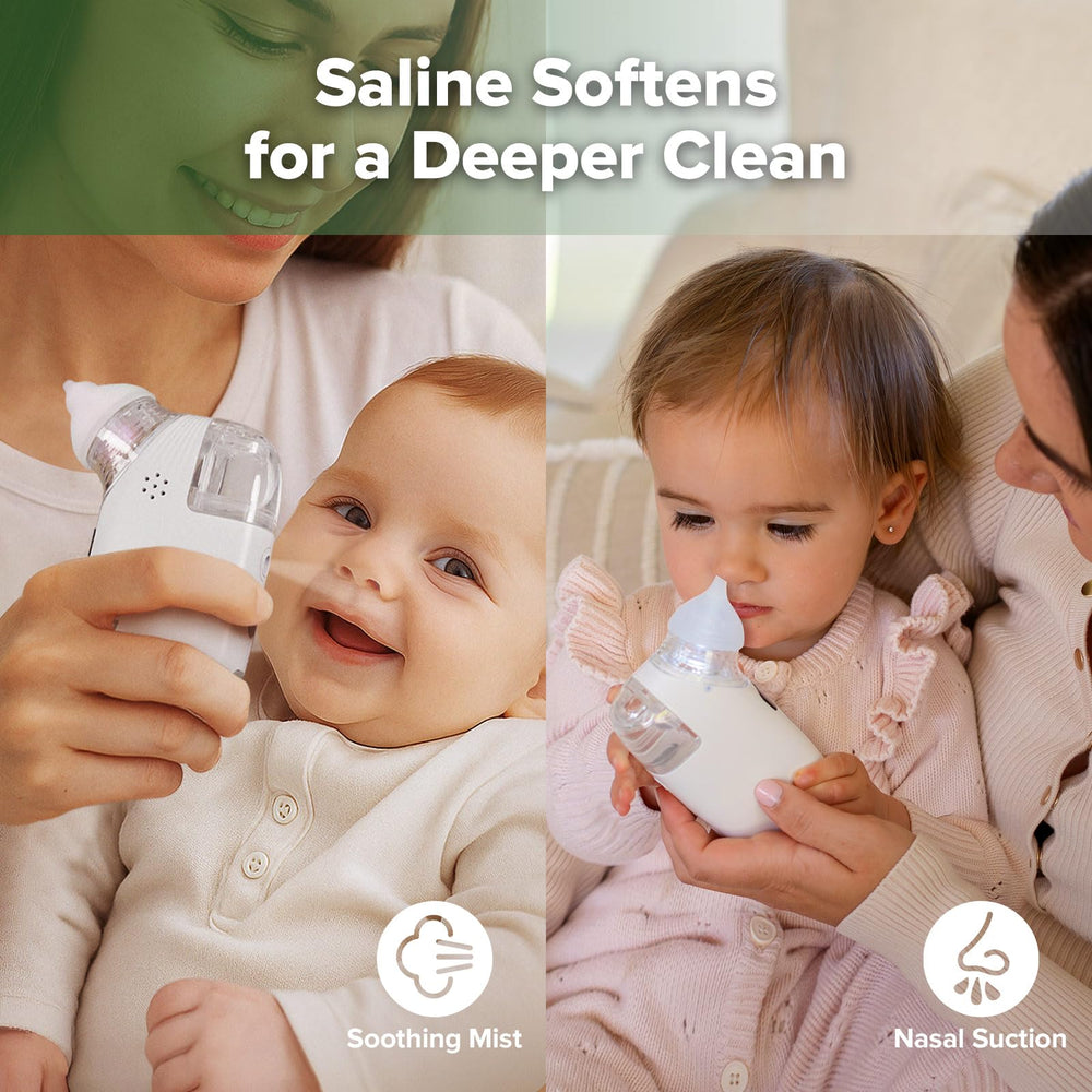 Haakaa nasal aspirator suction-levels with 5 adjustable settings for customized congestion relief
