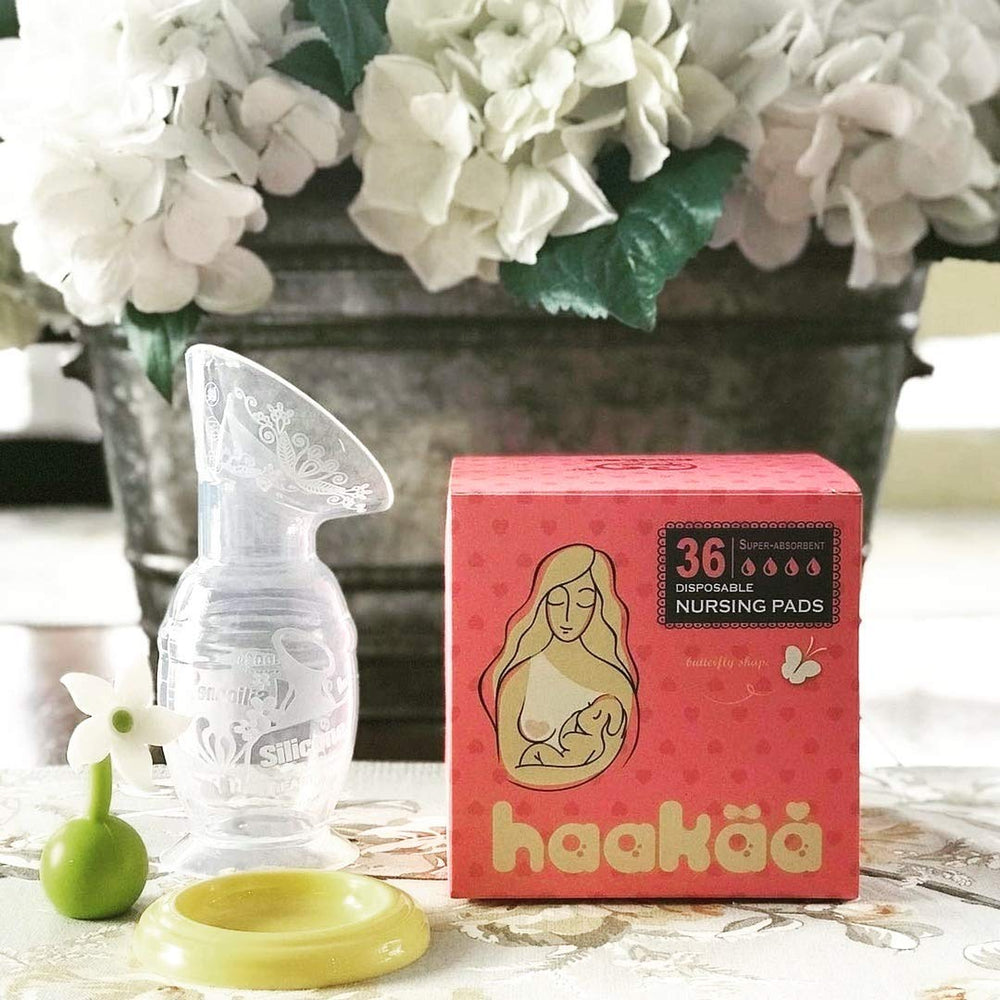 Haakaa New Mum Starter Pack travel-on-the-go setup for discreet pumping.