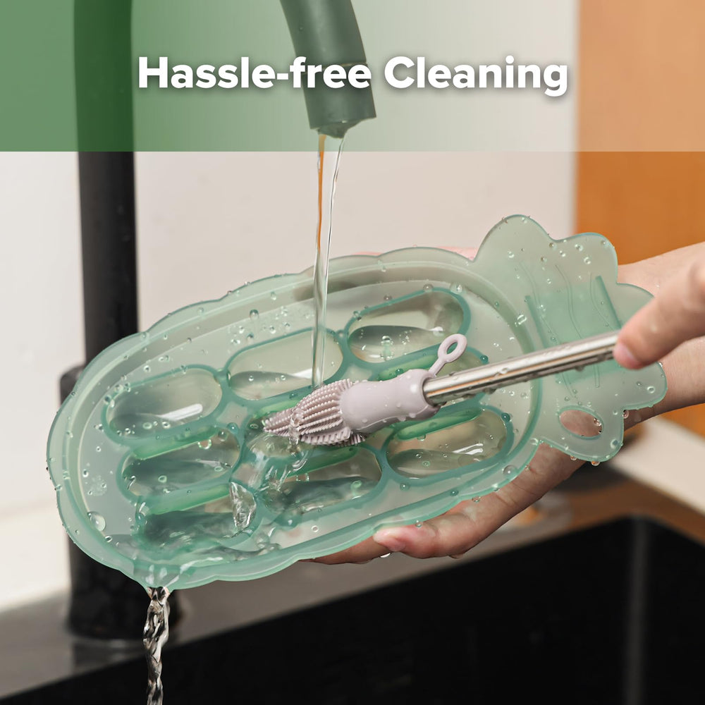 Haakaa Nibble Freezer Tray creates breastmilk popsicles for on-the-go cooling.