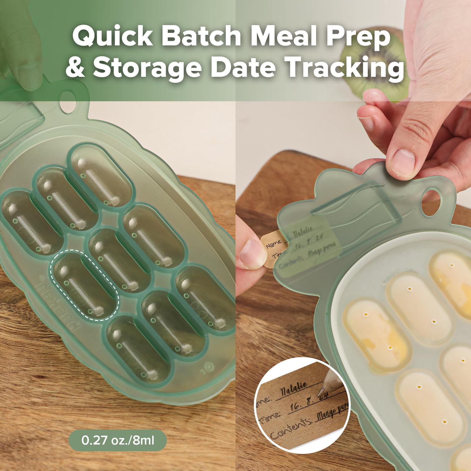Haakaa Nibble Freezer Tray is dishwasher-safe for easy cleanup.