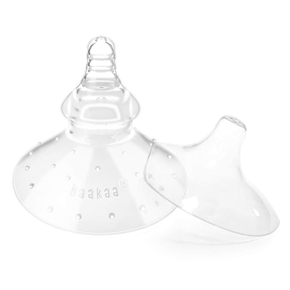 haakaa nipple shields 18mm ultra-thin close-up, showcasing comfortable latch support.