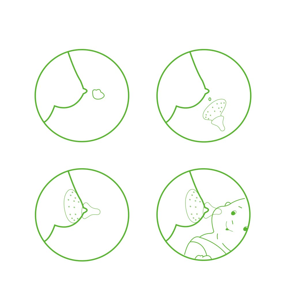 haakaa Nippleshield BPA-free silicone ensures safe everyday use.